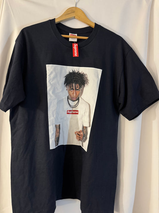 Supreme NBA YoungBoy Tee Navy (L)