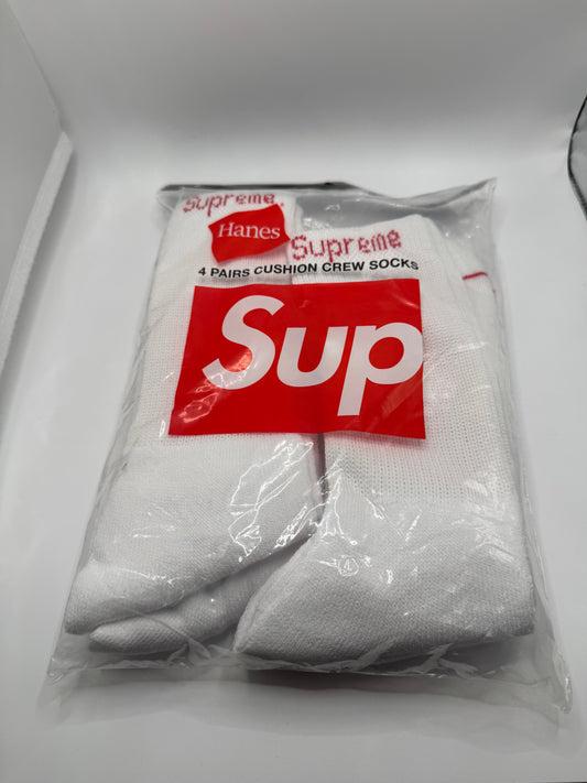 SUPREME SOCKS 4 PAIRS (36 - 46 UNIQUE TAILLE)